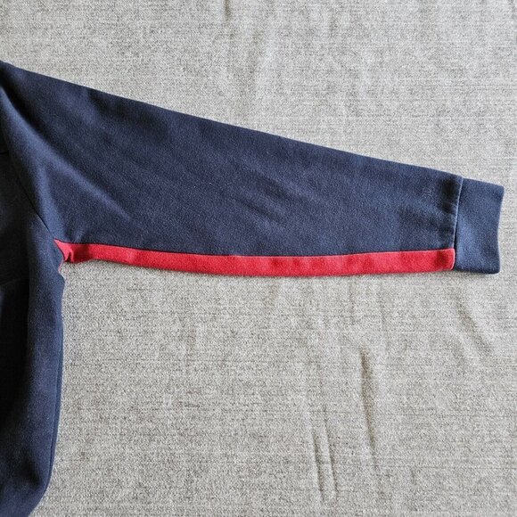 Jack Wills Sweatshirt Mens XL Navy Red Spellout Logo Front Crewneck LS Preppy - Picture 6 of 13